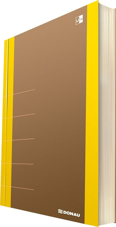 Fletore Donau Life, 80 fletë, 165x230mm, me katrorë, e verdhë