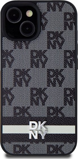Mbulesë telefoni DKNY DKHCP15SPCPTSSK, për iPhone 15 14 13 6.1", hardcase lëkurë, e zezë