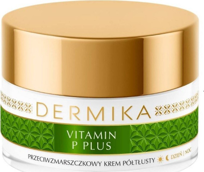 Krem fytyre Dermika Vitamin P Plus, hipoalergjik, për ditë dhe natë, 50ml