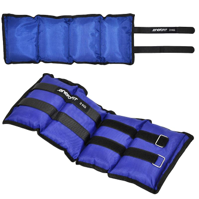 Pesha dore EB Fit 2x3kg, me shirit Velcro, blu