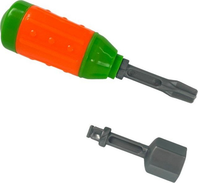 Lodër traktor Leantoys DIY, me rimorkio, me kaçavidë, jeshil