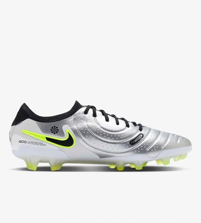 Këpucë futbolli Nike Tiempo Legend 10 Elite FG, DV4328-001, për meshkuj, argjendi
