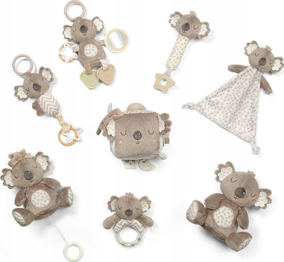 Плишана играчка Babyono Koala Coco, 0m+, за гушкање, сива