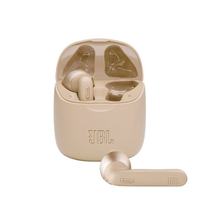 Kufje wireless JBL Tune T225TWS, in-ear, 25 orë bateri, ngjyrë e artë
