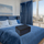 Kuti ruajtëse Blue Blanket Case, për batanije dhe rroba, me dorezë, blu