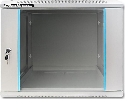 Кабинет мрежен Qoltec RACK 19", 600 x 450 x 500 mm, сив