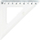 Trekëndësh matës Grand School GR-854T, 10cm, plastik