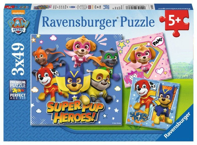 Puzzle Ravensburger, 3 x 49 pjesë