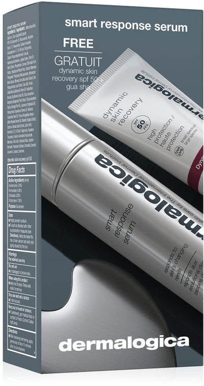 Сет за лице Dermalogica Smart Response, серум 30 ml, крем SPF 50, камен Гуа Ша