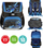 Çantë shkolle Herlitz Loop Camoucross, ergonomike, me elemente reflektuese, blu e zezë