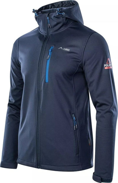 Xhaketë softshell për burra Elbrus Ifaro Polartec, WINDBLOC, masa L, blu e errët