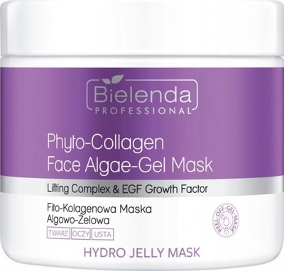 Maskë xheli për fytyrë Bielenda Professional Hydro Jelly Mask Phyto Collagen Algae, 190g