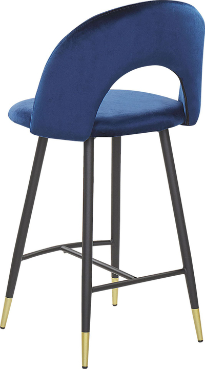 Set karrigesh bari Beliani Falton, 2 copë, kadife blu
