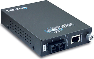 Konvertues fibre TRENDnet TFC-110S60, single mode 60 km, port SC, i zi