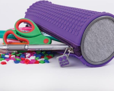 Penar PIXIE CREW me panel silikoni dhe piksel, 20 cm, vjollcë