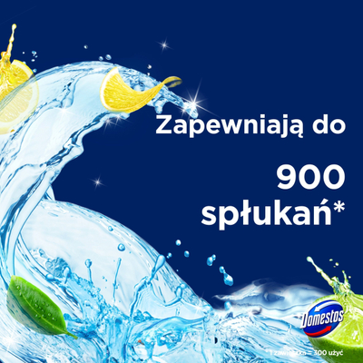 Bllok tualeti Domestos Trio Power 5 LIME, set 3x50g, aromë lime