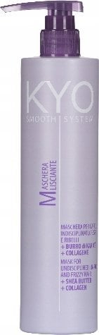 Maskë flokësh KYO Smooth System Collagen & Shea, 500 ml, me gjalpë shea, me kolagjen