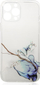 Këllëf telefoni për iPhone 12 Pro Max, xhel TPU, dizajn mermeri blu, transparent