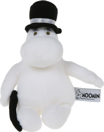Kukull pelushi Moomin Moominpappa Beanie, 15cm, e bardhë