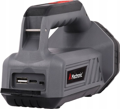 Fener dore Mactronic Flagger Max PSL0073, LED 1800 lm, USB‑C, gri me të zezë