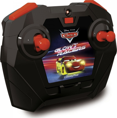 Makinë garash me telekomandë Jada Toys Cars Glow Racers Lightning McQueen 1:24, elektrike, me drita, e kuqe