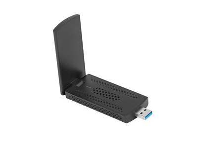 WiFi мрежна картичка Lanberg NC-3000-WI, Wi‑Fi 6 tri-band, USB 3.0, црна
