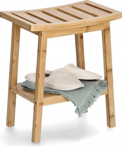 Stol me rafte Zeller Present, bambu, natyral
