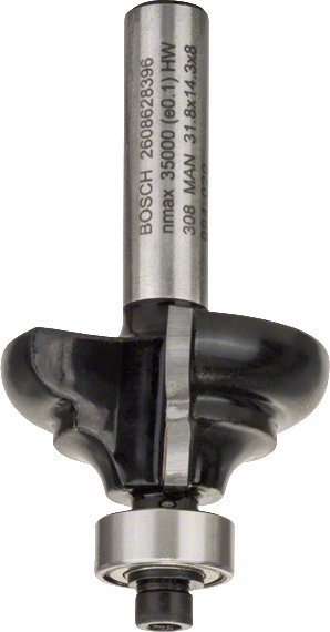 Freza profili Bosch 2608628396, gjatësi 57mm, bisht 8mm, metal