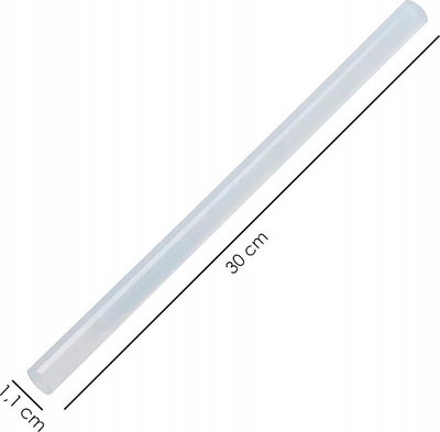 Силиконски стапчиња за жешко лепење PSM Tools, 11x300mm, 35 парчиња 1kg, проѕирни