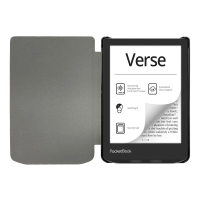 Këllëf Tech-Protect SmartCase për eReader PocketBook Verse Pro Lite, kapak i zgjuar, i zi