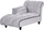 Karrige chaise Beliani Lormont, kadife, krah djathtas, gri e çelët