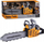 Играчка моторна пила Power Tools Conquering, пластична, за деца, жолто сива