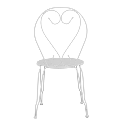 Karrige Amore alumini 42×48×90 cm (HM5007.12), bardhë