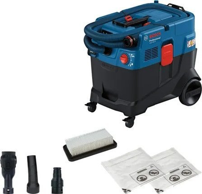 Fshesë me vakum profesionale Bosch Gaz 400 A, 1200W, pastrim automatik filtri, 25L, blu