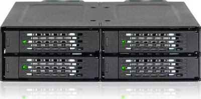 Kasetë HDD ICY DOCK ToughArmor, 4 slote 2.5" NVMe U.2 U.3, PCIe 4.0, e zezë