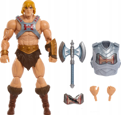 Figurë aksion Masters of the Universe Masterverse Battle Armor He Man, 18cm, me xhingla, shumëngjyrëshe