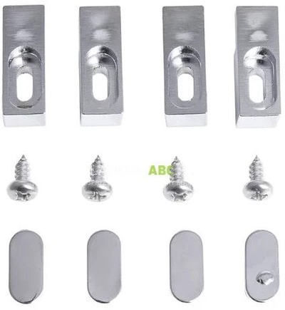 Set doreza mbajtëse për kabinë dushi Cersanit ZIP ARTECO S903-025, metalike, argjendtë