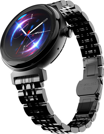 Ora inteligjente HiFuture Future Aura, ekran 1.08" AMOLED, bateri gjer 7 ditë, e zezë