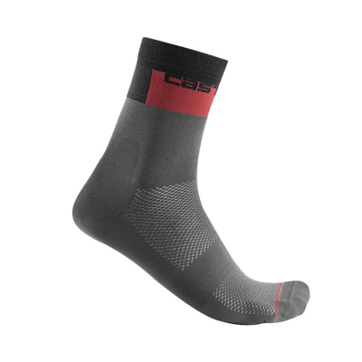 Qorape Biciklete Castelli Blocco 15 Sock Dark Gray L/XL, L/XL
