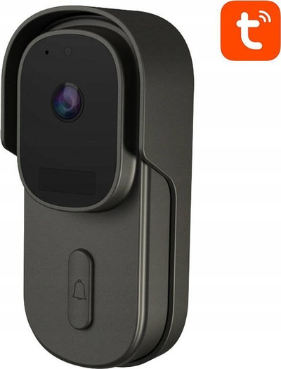 Звонче за врата Avatto Intelligent Doorbell, паметен дом, камера 1080p Full HD, црна