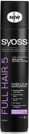 Llak për flokë Syoss Schwarzkopf Full Hair 5D, 300 ml
