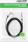 Kabllo audio AUX Ugreen AV119, mini jack 3.5mm, 0.5 m, e zezë