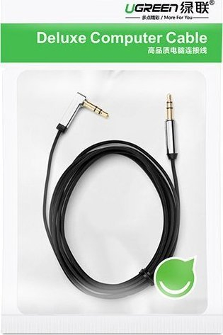Kabllo audio AUX Ugreen AV119, mini jack 3.5mm, 0.5 m, e zezë
