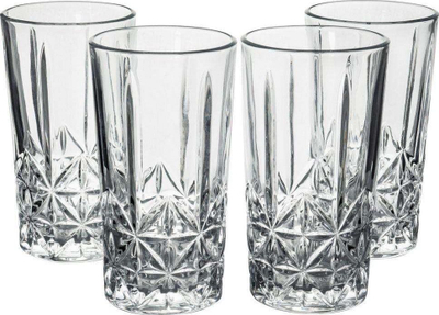 Set gotash Long Drink, 4 copë, qelq transparent