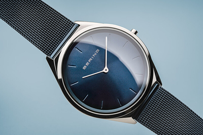 Orë Bering Ultra Slim 17039-307, kaltër e errët