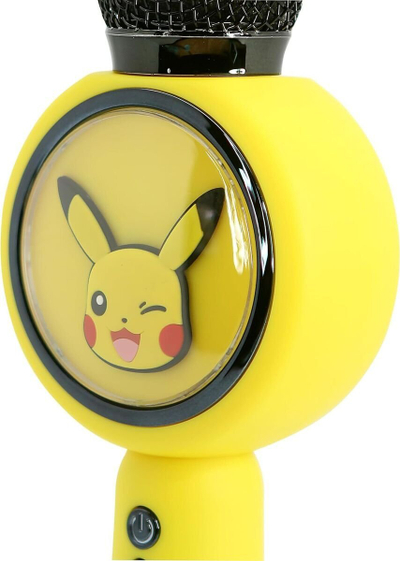 Mikrofon karaoke OTL Technologies Pokémon Pikachu PopSing, Bluetooth, LED, i verdhë