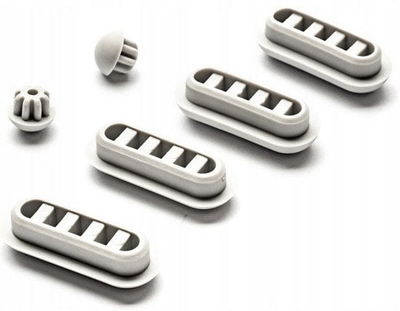 Set bumperash për ulëse WC Cersanit Slim K99-0240, duroplast, gri
