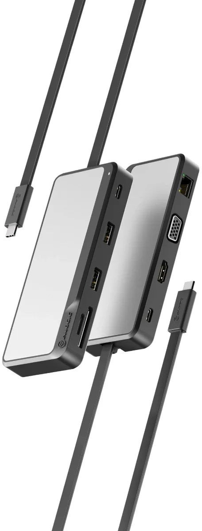 Патувачки док ALOGIC Fusion Pro TOUR USB C, HDMI 4K, VGA, сив