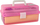 Set arti kreativ Pink Expandable Suitcase, valixhe plastike palosshme, aksesorë DIY për fëmijë, rozë