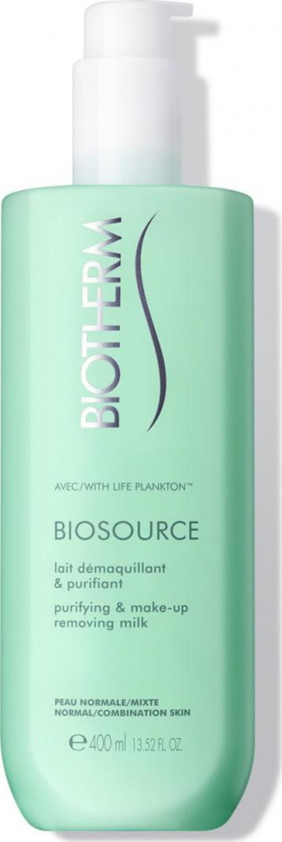 Qumësht për pastrimin e grimit Biotherm Biosource, 400 ml